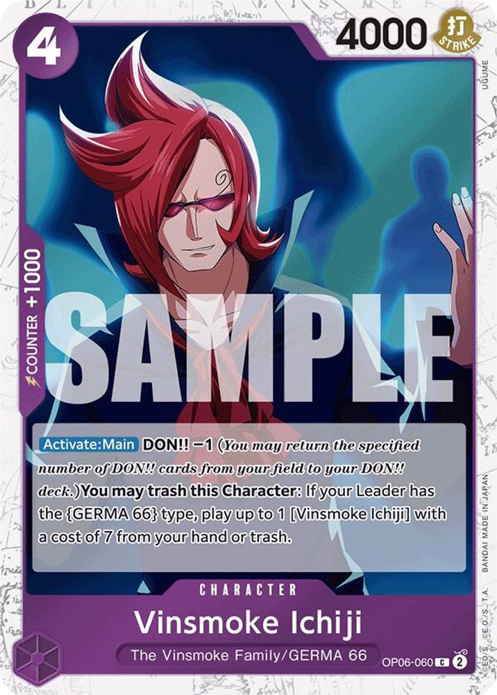 Vinsmoke Ichiji [Jolly Roger PRB01] OP06-060 One Piece Card Game