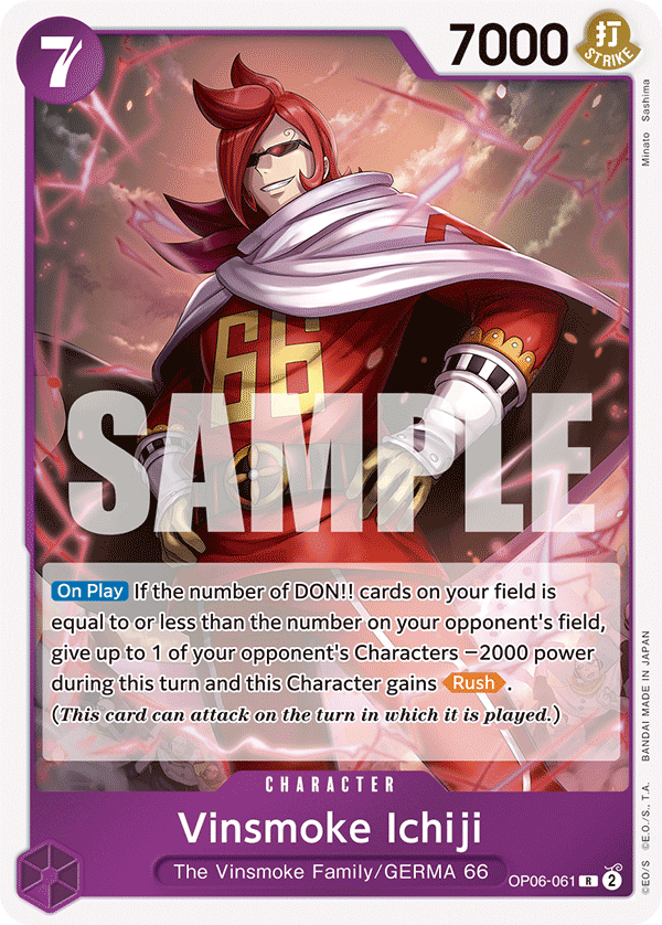 Vinsmoke Ichiji [Alternate Art] JP OP06-061 One Piece Card Game
