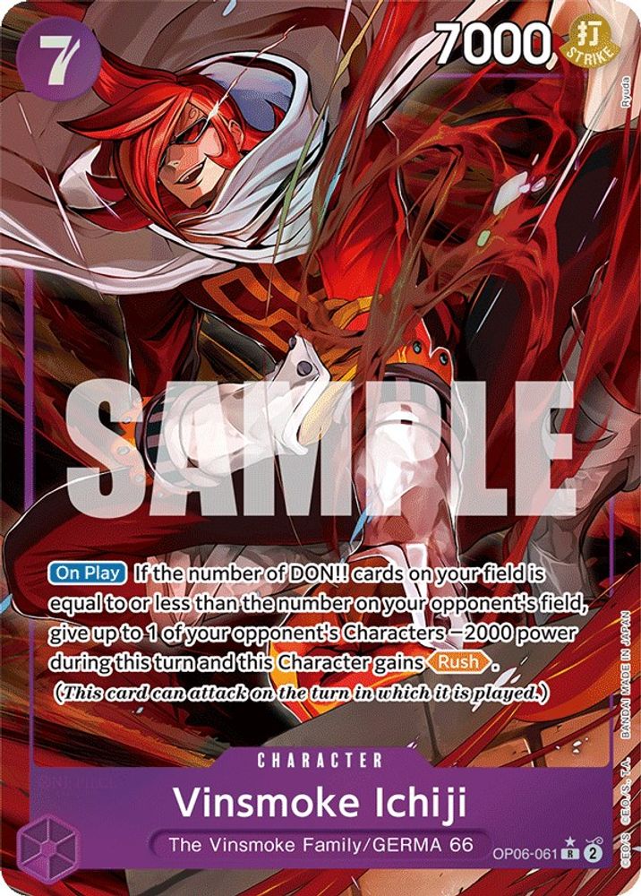Vinsmoke Ichiji [Alternate Art] OP06-061 One Piece Card Game
