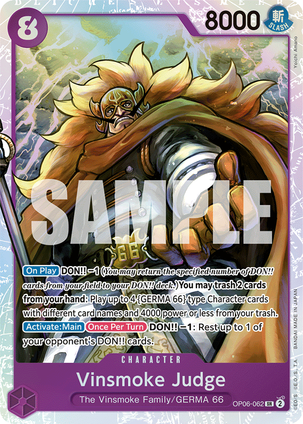 Vinsmoke Judge OP06-062 One Piece Card Game