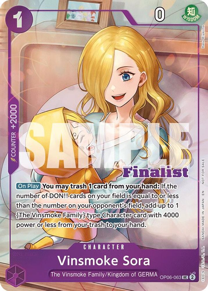 Vinsmoke Sora [Championship 25-26 Finalist] OP06-063 One Piece Card Game
