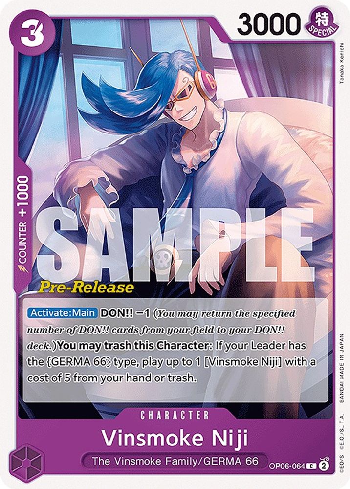Vinsmoke Niji [Pre-Release] OP06-064 One Piece Card Game