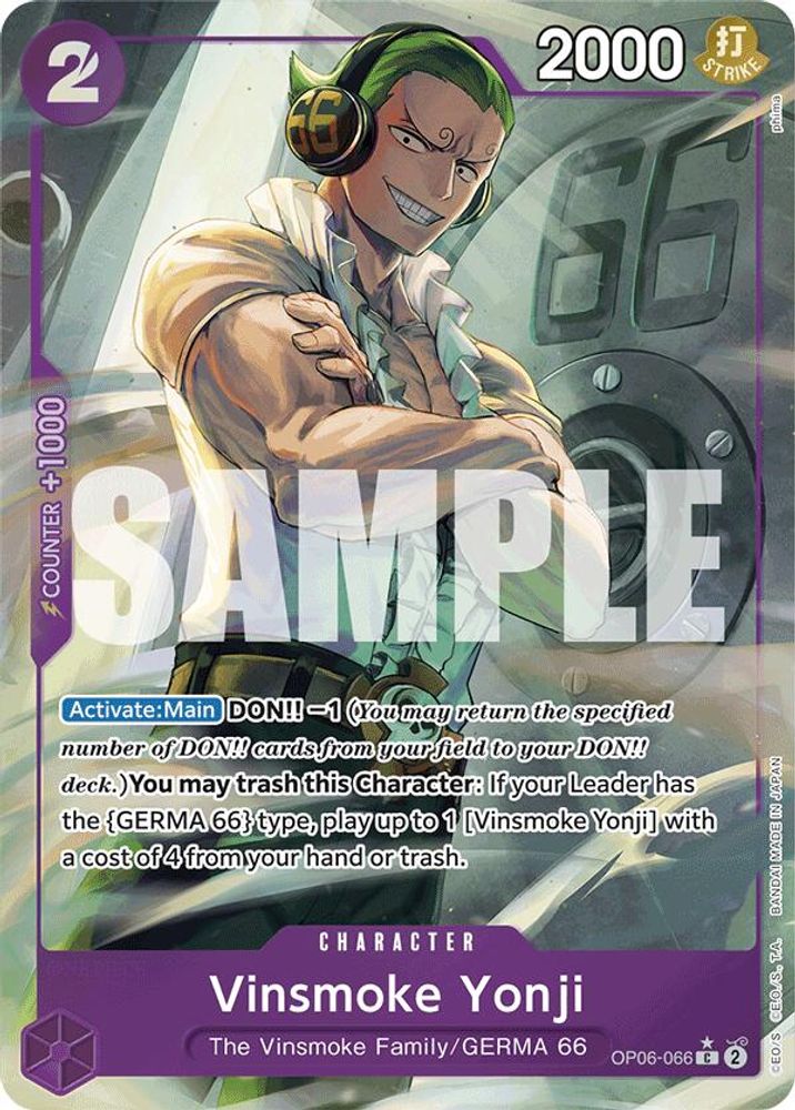 Vinsmoke Yonji [Full Art PRB01] OP06-066 One Piece Card Game
