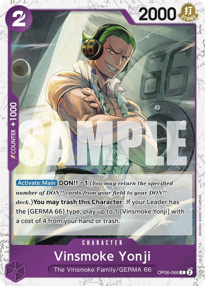 Vinsmoke Yonji [Jolly Roger PRB01] OP06-066 One Piece Card Game