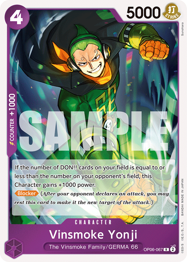 Vinsmoke Yonji OP06-067 One Piece Card Game