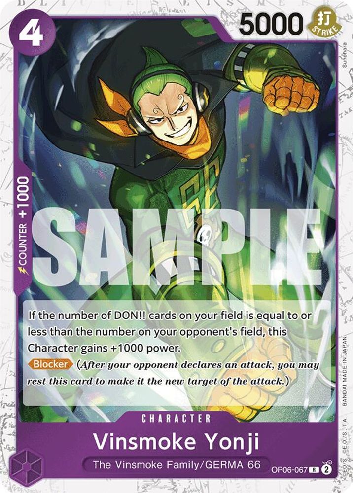 Vinsmoke Yonji [Jolly Roger PRB01] OP06-067 One Piece Card Game