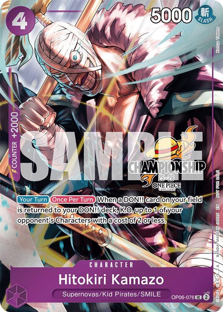 Hitokiri Kamazo [Championship 25-26] OP06-076 One Piece Card Game