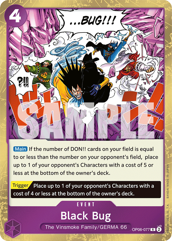 Black Bug OP06-077 One Piece Card Game