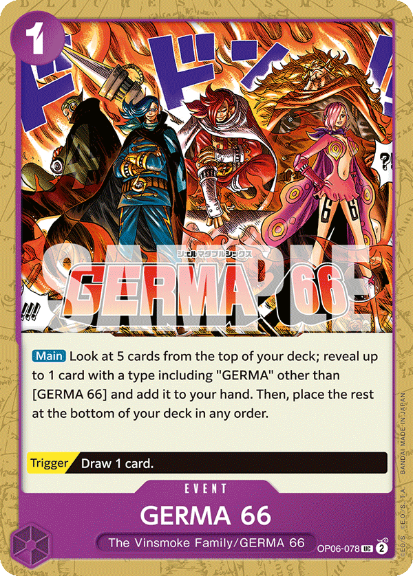 GERMA 66 OP06-078 One Piece Card Game