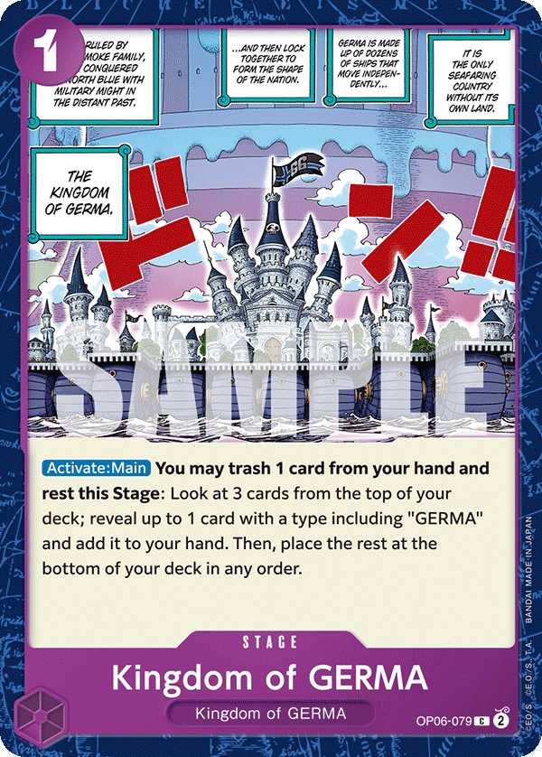 Kingdom of GERMA OP06-079 One Piece Card Game
