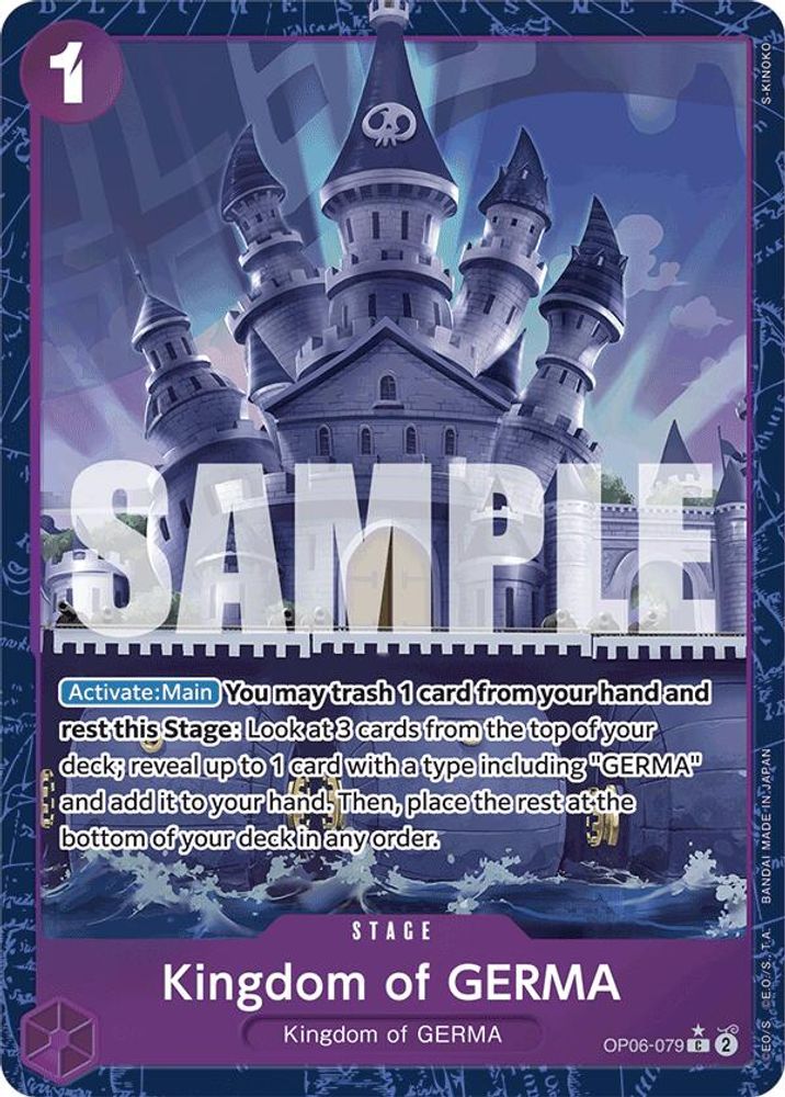 Kingdom of GERMA [Alternate Art PRB01] OP06-079 One Piece Card Game