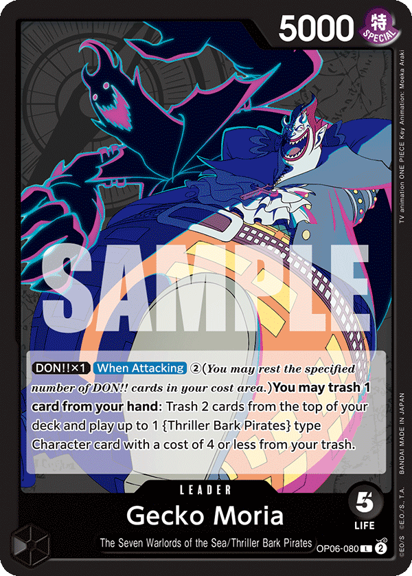 Gecko Moria OP06-080 One Piece Card Game