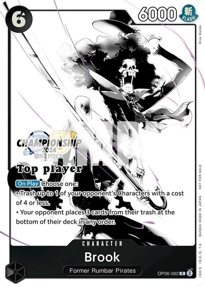 Brook [Championship 2024 Top Player] OP06-092 One Piece Card Game