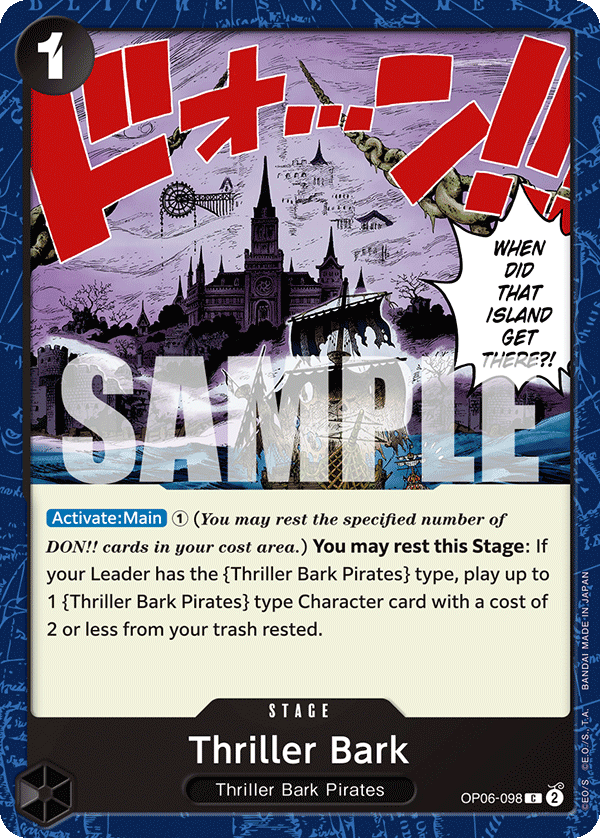 Thriller Bark OP06-098 One Piece Card Game