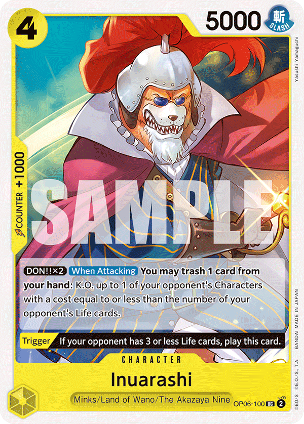 Inuarashi OP06-100 One Piece Card Game
