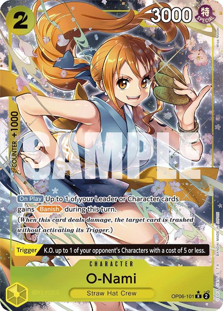 O-Nami [Alternate Art] OP06-101 One Piece Card Game