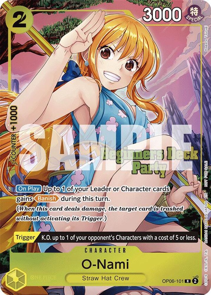 O-Nami [Beginners Deck Party] OP06-101 One Piece Card Game