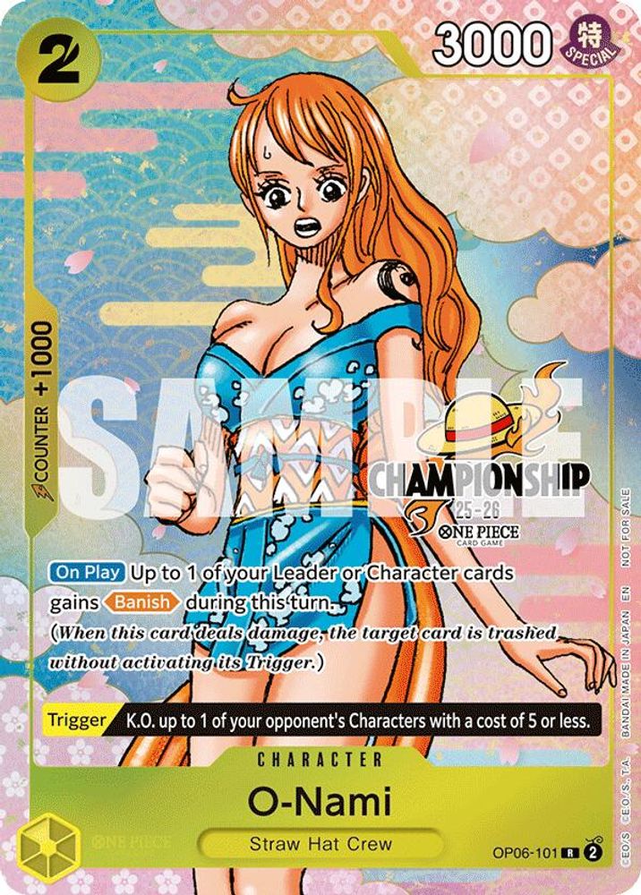 O-Nami [Championship 25-26 Finalist] OP06-101 One Piece Card Game