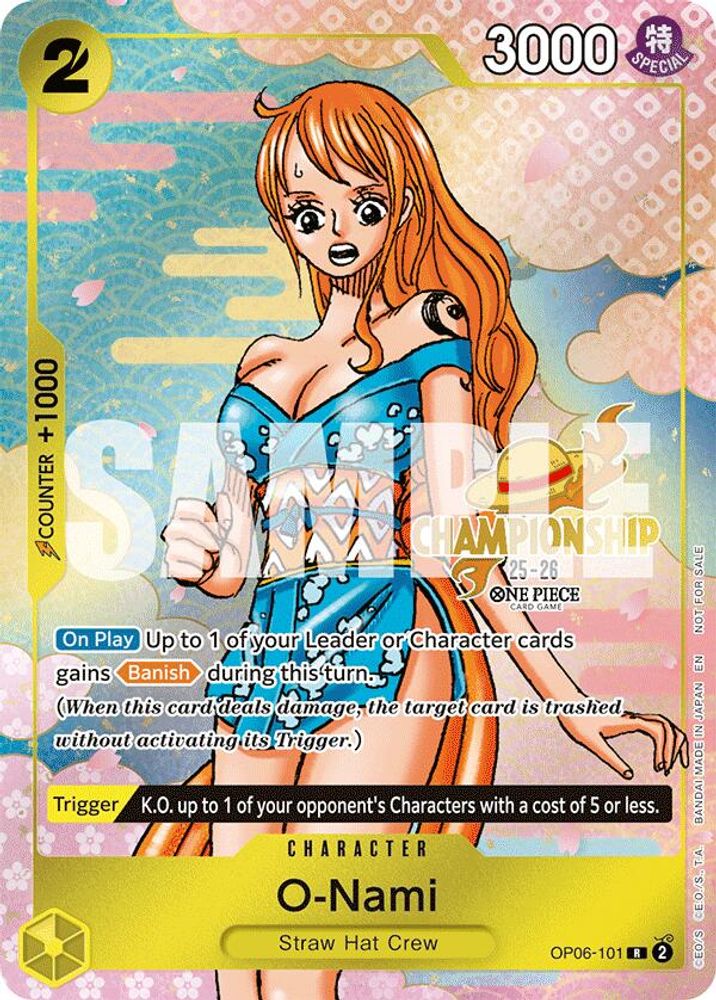O-Nami [Championship 25-26] OP06-101 One Piece Card Game