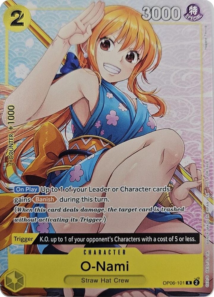 O-Nami [Welcome Pack Vol.2] OP06-101 One Piece Card Game