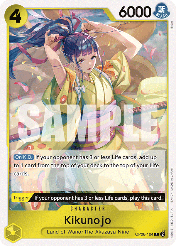 Kikunojo [Best Selection] JP OP06-104 One Piece Card Game