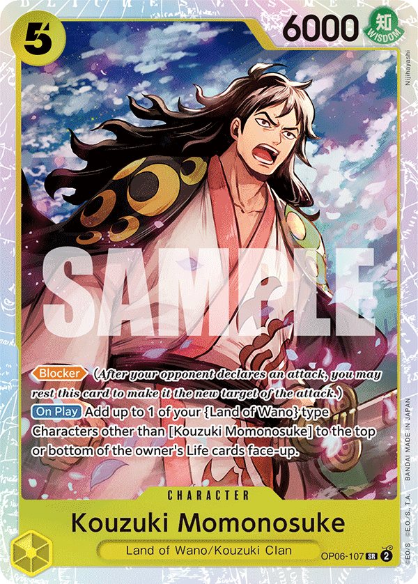 Kouzuki Momonosuke [Alternate Art] JP OP06-107 One Piece Card Game