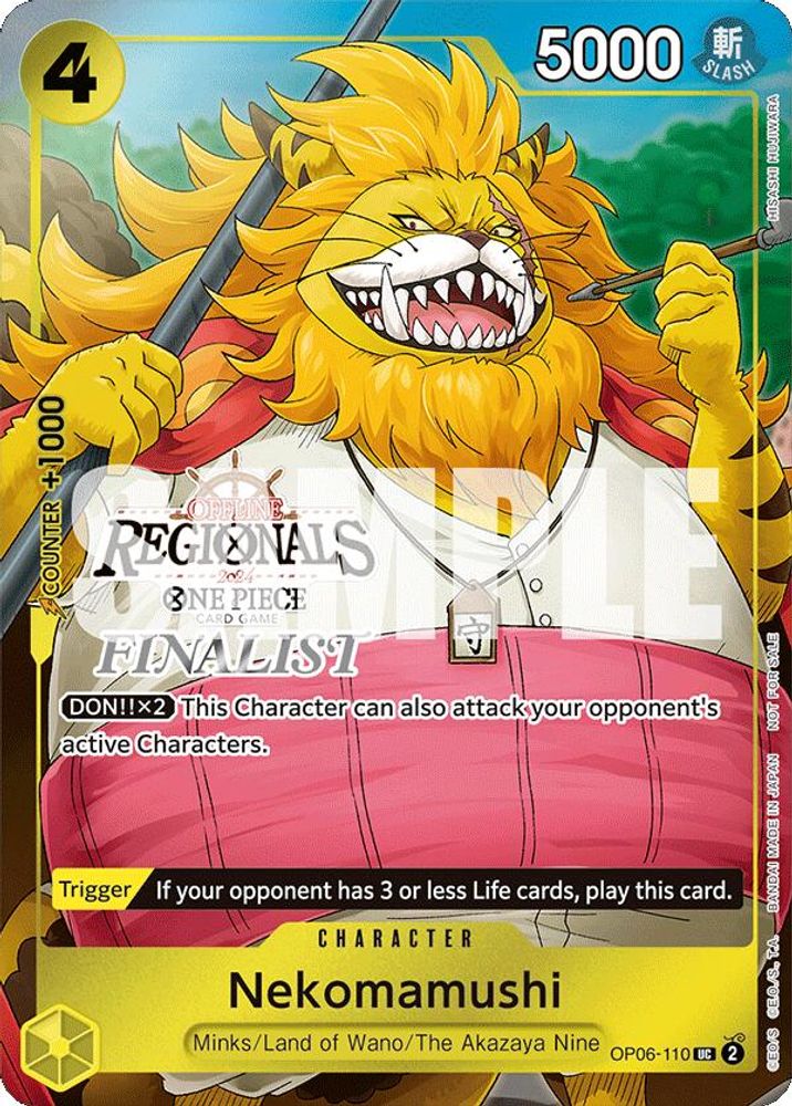 Nekomamushi [Offline Regionals Finalist] OP06-110 One Piece Card Game