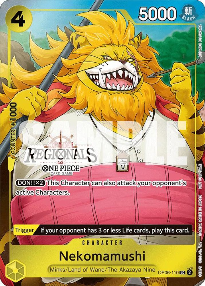 Nekomamushi [Offline Regionals] OP06-110 One Piece Card Game