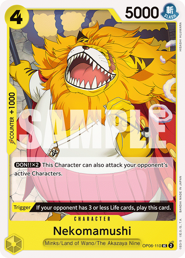 Nekomamushi [Promo Vol. 6] JP OP06-110 One Piece Card Game
