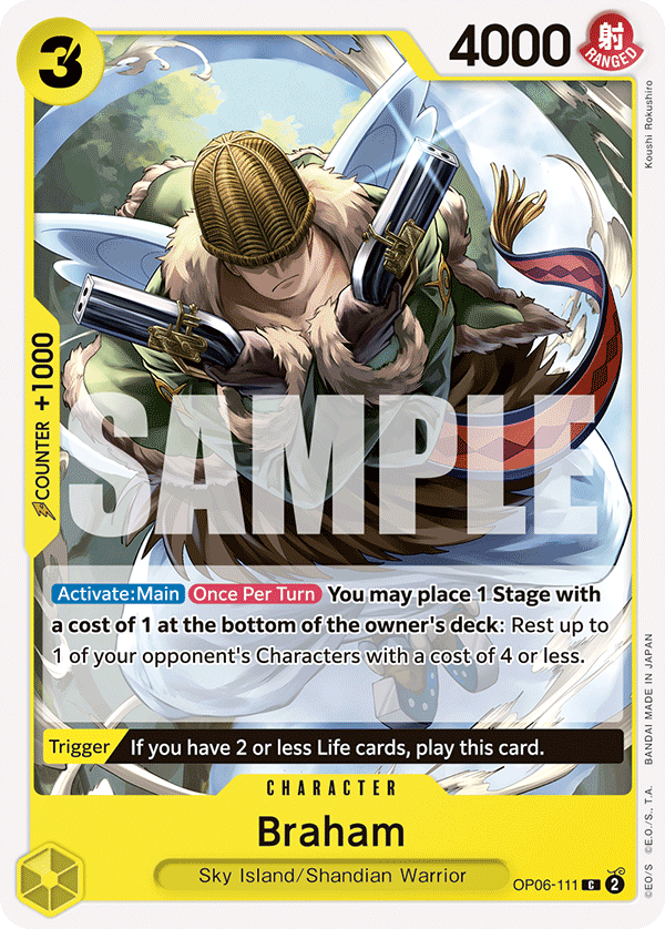 Braham OP06-111 One Piece Card Game