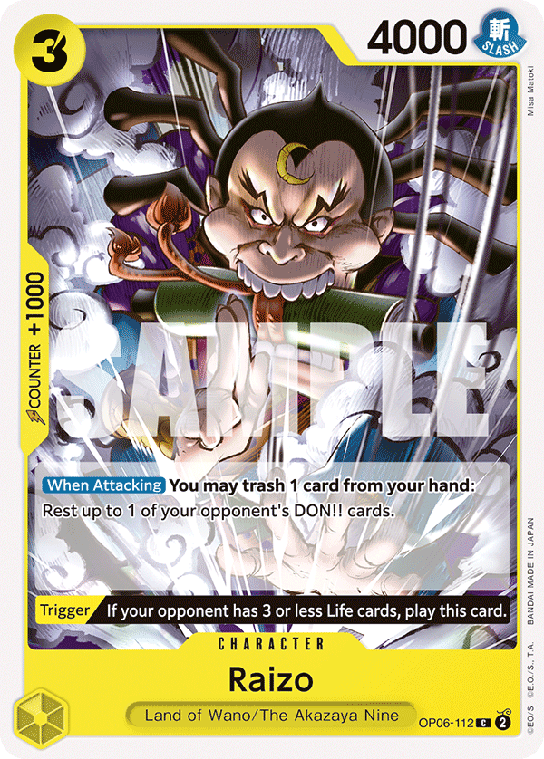 Raizo OP06-112 One Piece Card Game