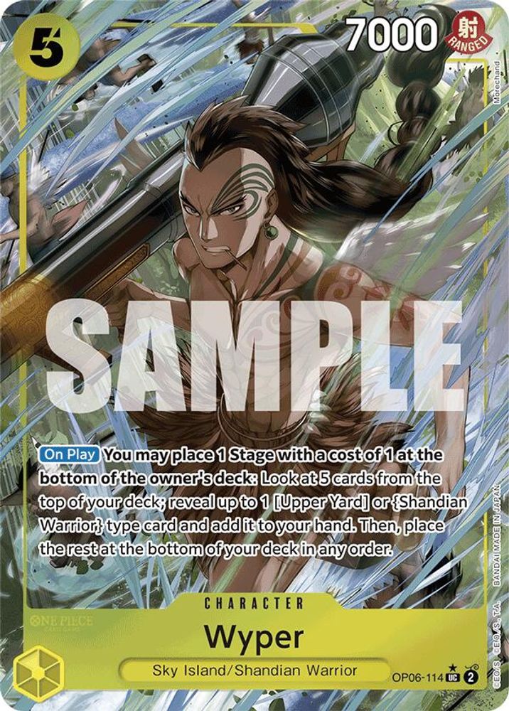 Wyper [Full Art PRB01] OP06-114 One Piece Card Game
