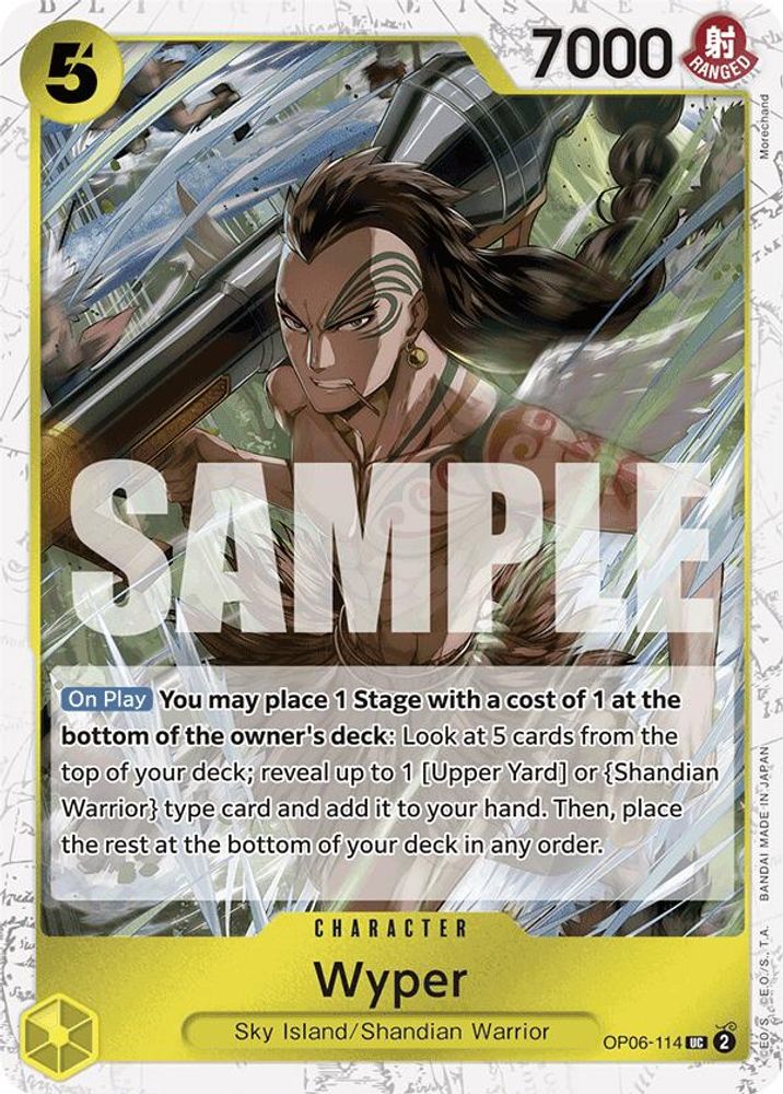 Wyper [Jolly Roger PRB01] OP06-114 One Piece Card Game
