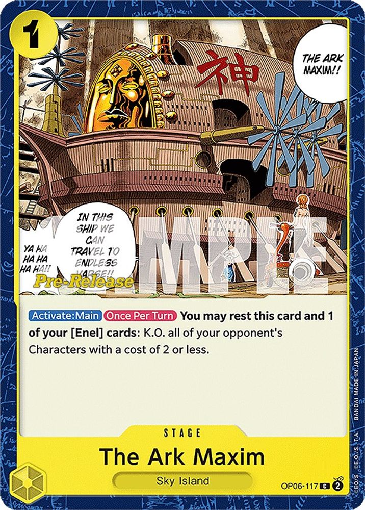 The Ark Maxim [Pre-Release] OP06-117 One Piece Card Game