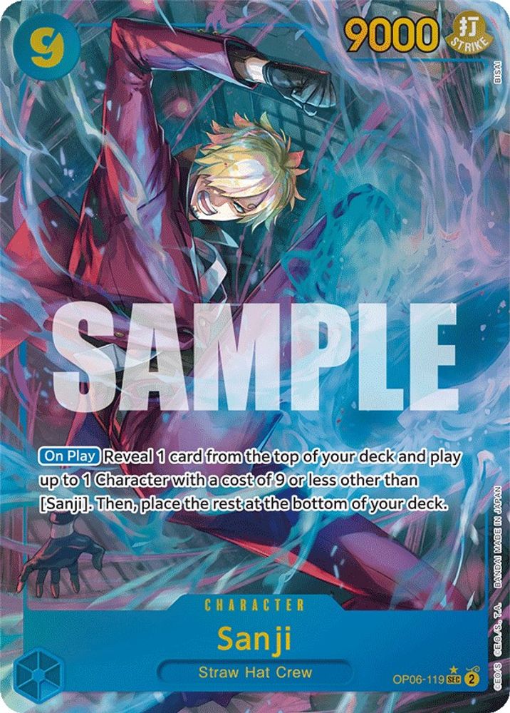 Sanji [Alternate Art] OP06-119 One Piece Card Game