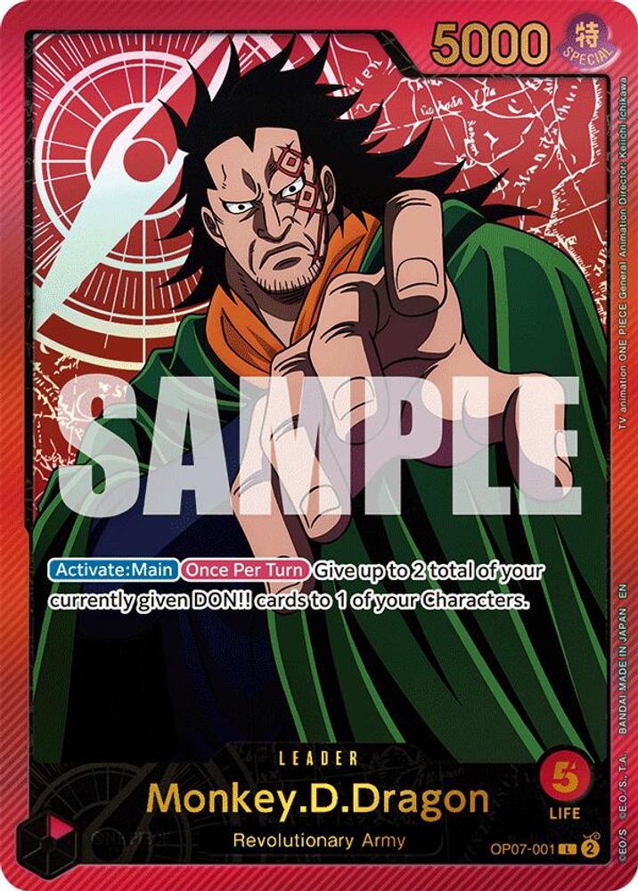 Monkey.D.Dragon [SP] OP07-001 One Piece Card Game
