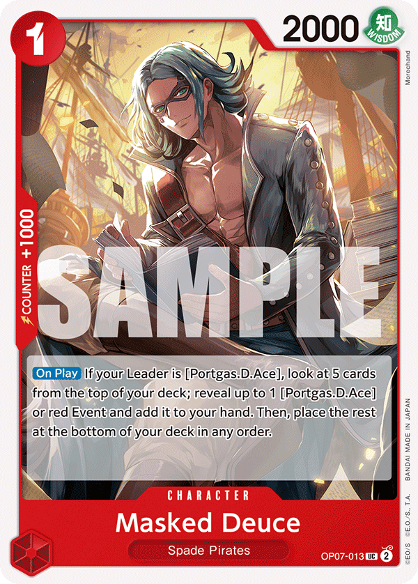 Masked Deuce OP07-013 One Piece Card Game