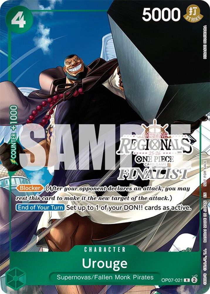 Urouge [Offline Regionals Finalist] OP07-021 One Piece Card Game