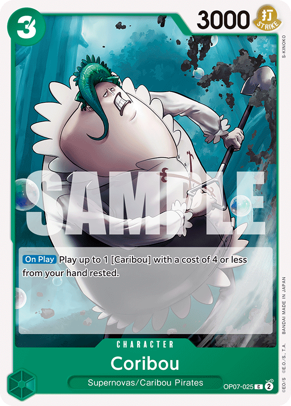 Coribou OP07-025 One Piece Card Game