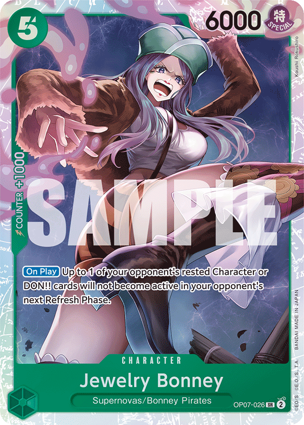 Jewelry Bonney [Alternate Art] JP OP07-026 One Piece Card Game