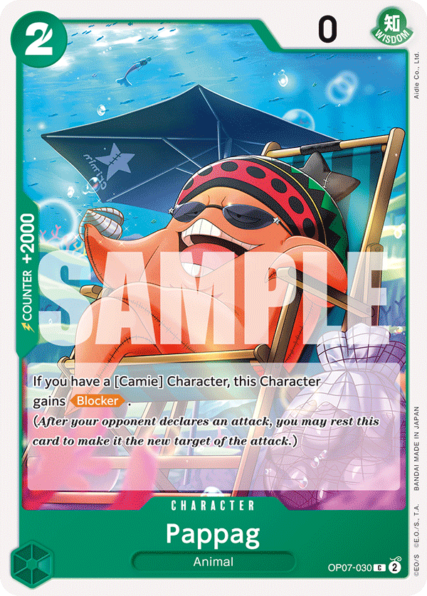 Pappag OP07-030 One Piece Card Game