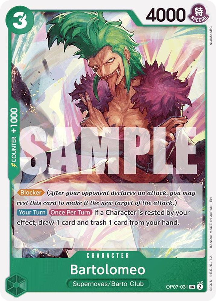 Bartolomeo [Reprint] OP07-031 One Piece Card Game