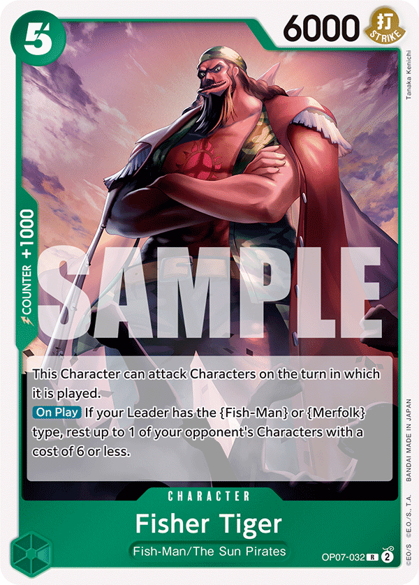 Fisher Tiger OP07-032 One Piece Card Game