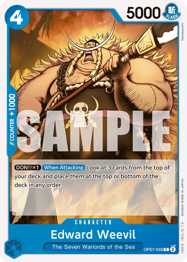 Edward Weevil OP07-039 One Piece Card Game