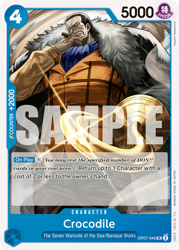 Crocodile OP07-040 One Piece Card Game