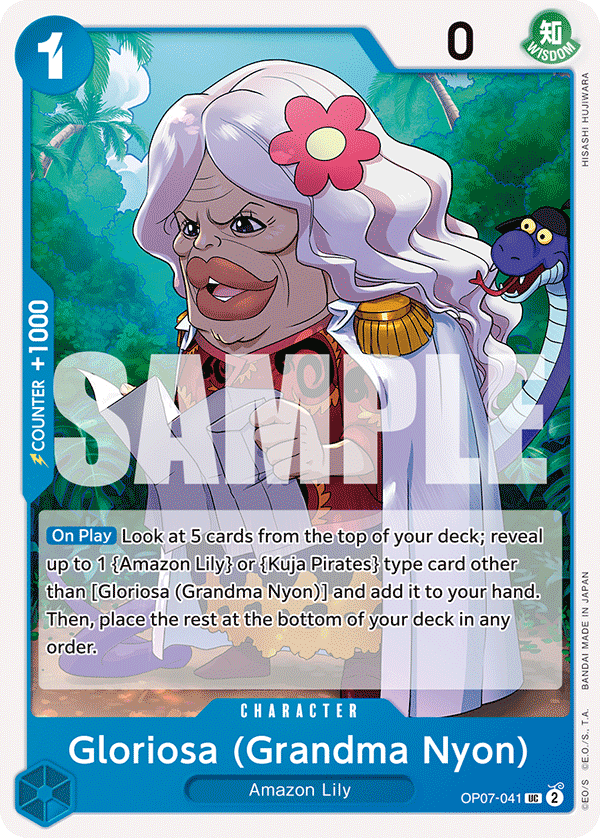 Gloriosa (Grandma Nyon) OP07-041 One Piece Card Game