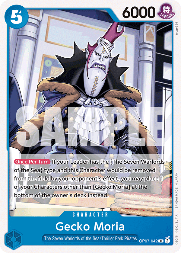 Gecko Moria OP07-042 One Piece Card Game