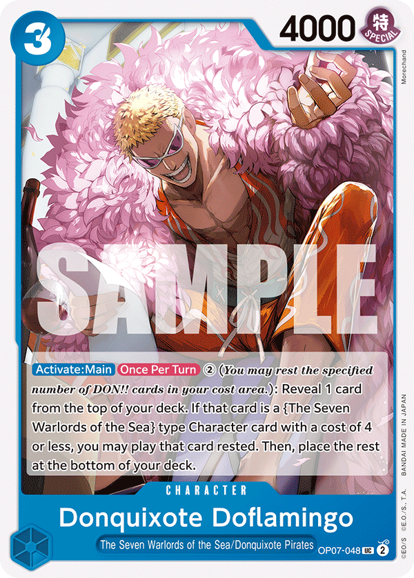 Donquixote Doflamingo OP07-048 One Piece Card Game