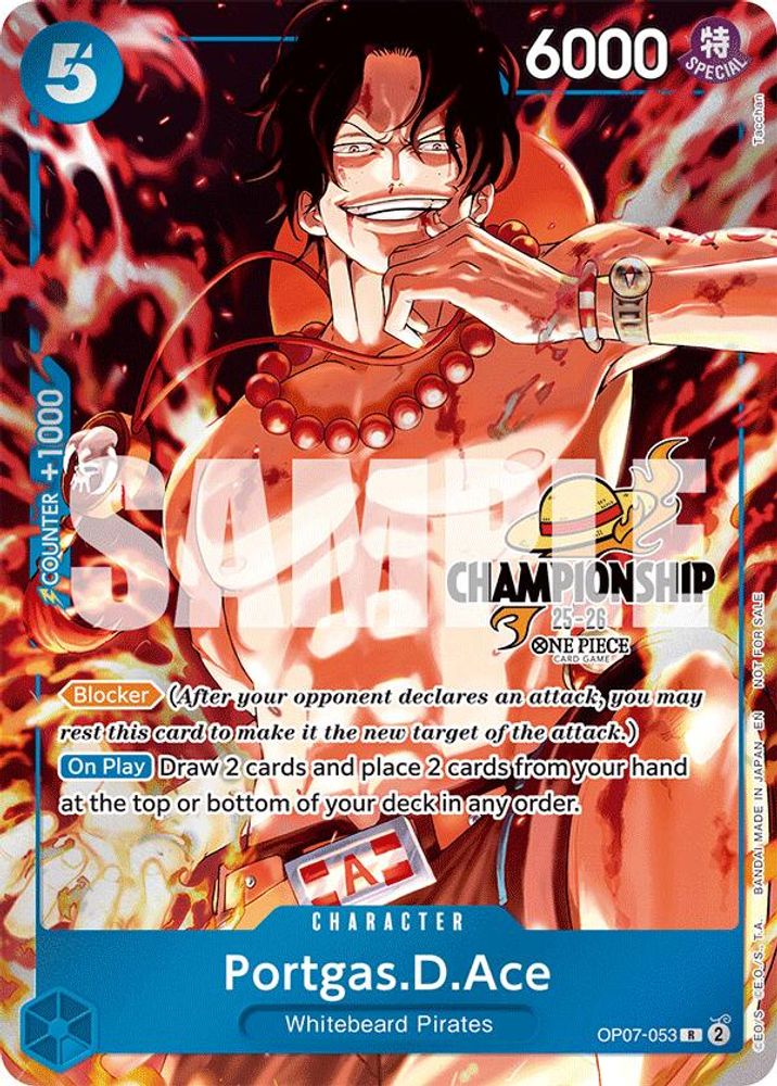 Portgas.D.Ace [Championship] OP07-053 One Piece Card Game