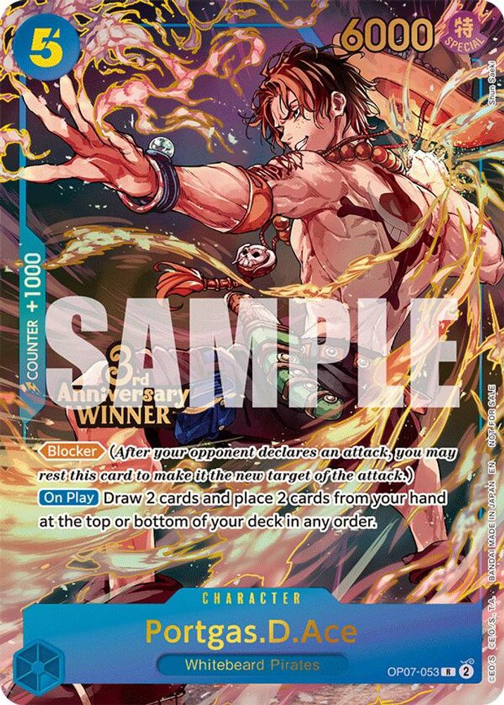 Portgas.D.Ace [Winner] OP07-053 One Piece Card Game